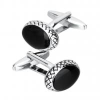 Brass Cufflinks, plated, fashion jewelry & Unisex & enamel 