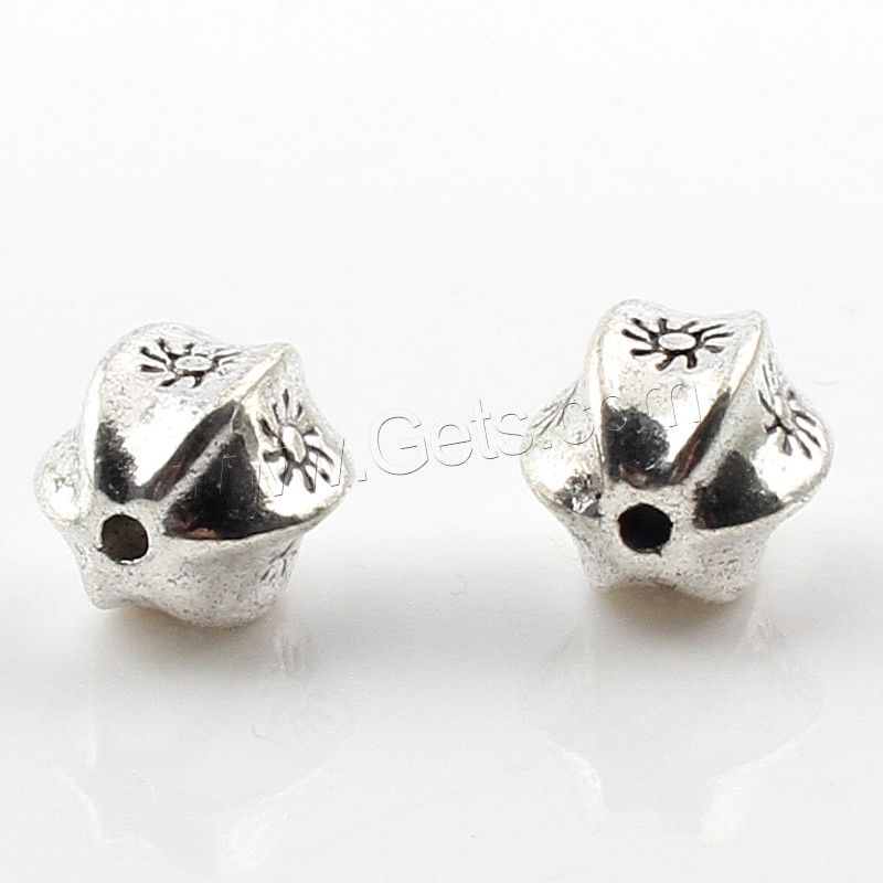 Zinc Alloy Jewelry Beads, plated, more colors for choice, 10x11x9mm, Hole:Approx 1mm, Approx 166PCs/Bag, Sold By Bag