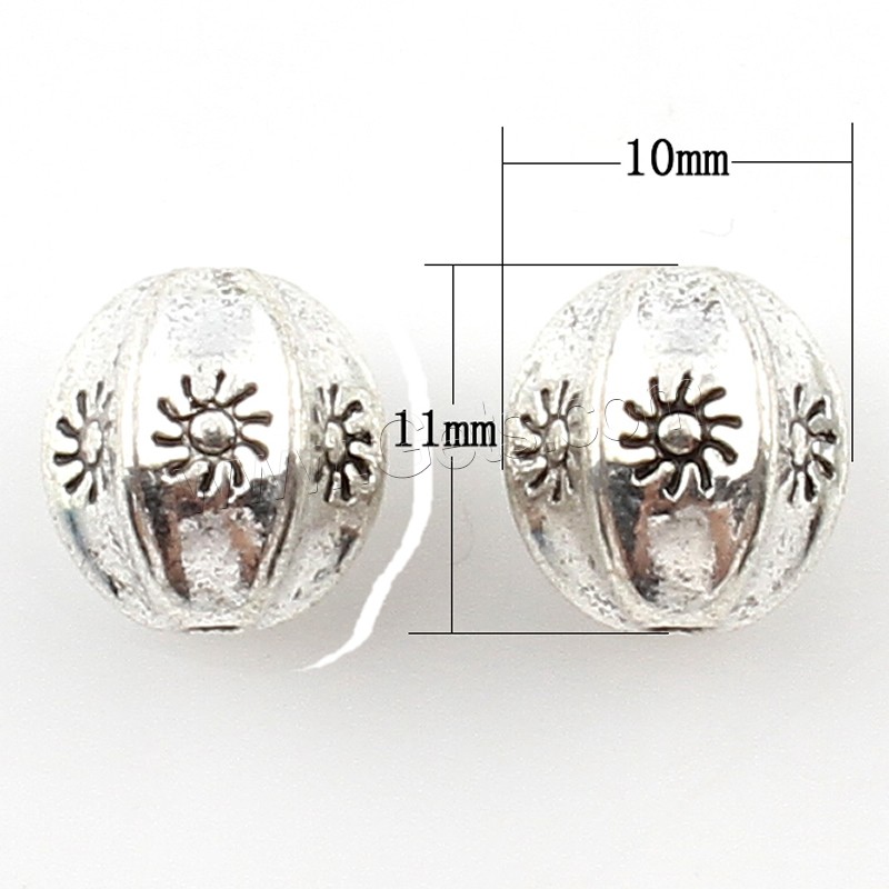 Zinc Alloy Jewelry Beads, plated, more colors for choice, 10x11x9mm, Hole:Approx 1mm, Approx 166PCs/Bag, Sold By Bag