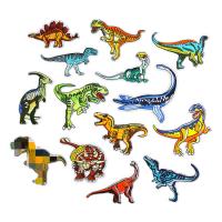 Fer animale le Patch, tissu, Dinosaure, DIY & modèles différents pour le choix Vendu par lot