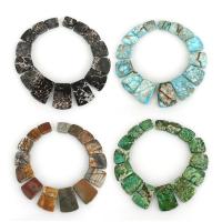 Impression Jasper Collar, natural 24-29x19-40.5x6.5-7mm Approx 1.5mm Approx 14 Inch 