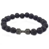 Edelstein Armbänder, mit Zinklegierung, plattiert, unisex & einstellbar & verschiedene Stile für Wahl, 8mm, 20mm, 16mm, Länge:ca. 7 ZollInch, verkauft von Strang