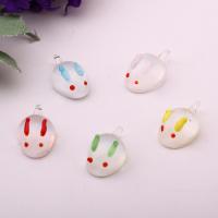 Animal Lampwork Pendants, Rabbit, handmade 16mm 