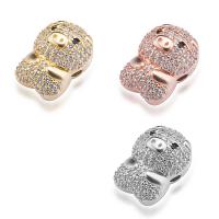 Cubic Zirconia Micro Pave Brass Beads, Pig, DIY & micro pave cubic zirconia 