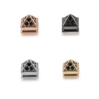 Cubic Zirconia Micro Pave Brass Beads, plated, micro pave cubic zirconia 