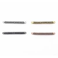 Cubic Zirconia Micro Pave Brass Connector, plated, micro pave cubic zirconia & 1/1 loop Approx 1mm 