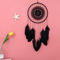 Мода Dreamcatcher, Железо, с Хлопковая нить & перья, Связанный вручную, Много цветов для выбора, 20cm, продается PC