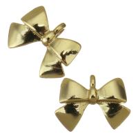 Brass Jewelry Pendants, Bowknot, gold color plated, fashion jewelry Approx 0.5mm 