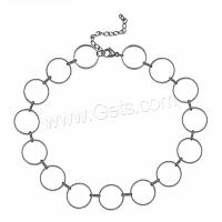 Collar de la joyería de titanio, Partículas de acero, pulido, para mujer & hueco, más colores para la opción, 1.9cm, longitud:18 Inch, Vendido por UD