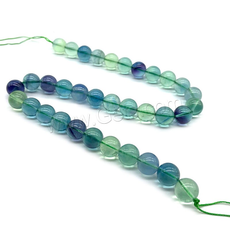 Green Fluorite Beads, Round, polished, different size for choice, Hole:Approx 1mm, Sold By Strand