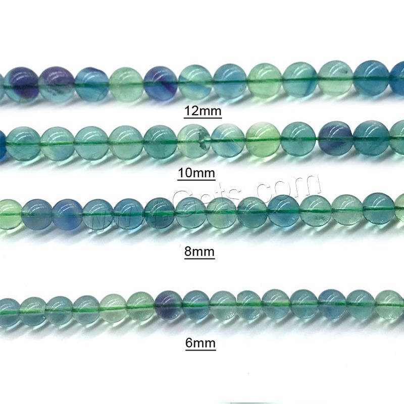 Green Fluorite Beads, Round, polished, different size for choice, Hole:Approx 1mm, Sold By Strand