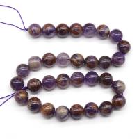 Purple Phantom Quartz Beads, Round Approx 1mm 