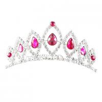 Bridal Tiaras, Zinc Alloy, silver color plated, fashion jewelry & for woman & with rhinestone 