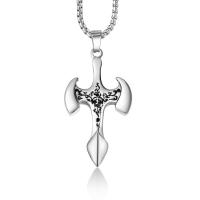 Pendentifs en titane, Acier titane, bijoux de mode & le style de punk & pour homme, 49.1mmx27.7mm, Vendu par PC