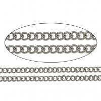 Stainless Steel Chain Jewelry, original color, 5.5*2.7mm 