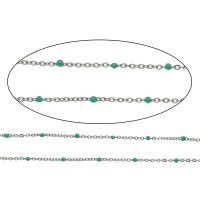 Stainless Steel Chain Jewelry, enamel 2mm,1.5mm 