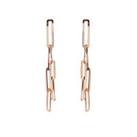 Boucles d'oreilles en acier titane, avec earnut en plastique & bijoux de mode & pour femme & creux Vendu par paire