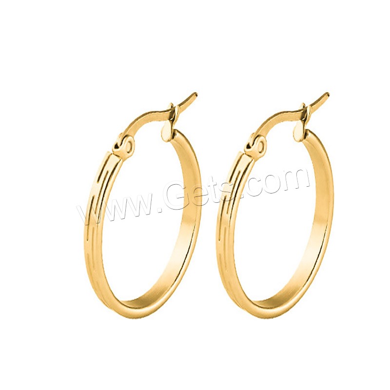 Stainless Steel Hoop Earring, plated, fashion jewelry & different size for choice & for woman, more colors for choice, 4Pairs/Bag, Sold By Bag