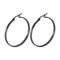 Stainless Steel Hoop Earring, plated, Unisex 