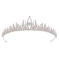 Bridal Tiaras, Zinc Alloy, plated, for woman & with rhinestone 