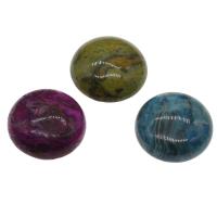 Ripple Gemstone Cabochon, Flat Round 20*7.5mm 