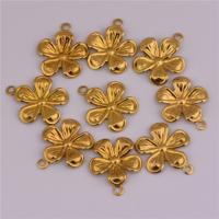 Pendentifs en laiton de fleur, couleur originale Environ 1.3mm Vendu par sac