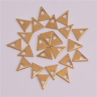 Brass Jewelry Finding, Triangle, hollow, original color 