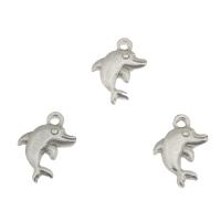 Stainless Steel Animal Pendants, Dolphin, original color Approx 2mm 