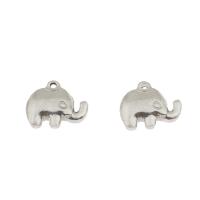 Stainless Steel Animal Pendants, Elephant, original color Approx 1mm 