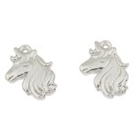 Stainless Steel Animal Pendants, Unicorn, original color Approx 2mm 