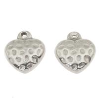 Stainless Steel Heart Pendants, original color Approx 1.5mm 