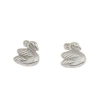 Stainless Steel Animal Pendants, Swan, original color Approx 1mm 