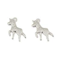 Stainless Steel Animal Pendants, Unicorn, original color Approx 2mm 