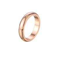 Titanium Steel Finger Ring, plated, Unisex 4mm 