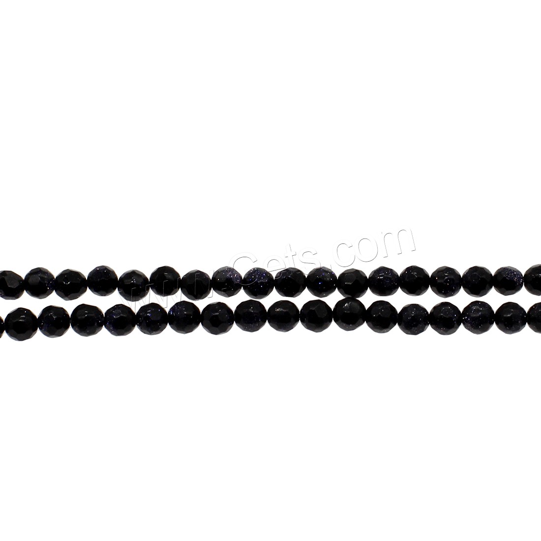 Blue Goldstone Beads, Round, different size for choice & faceted, black, Hole:Approx 0.5mm, Sold By Strand