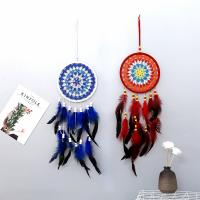 Мода Dreamcatcher, пластик, с Хлопковая нить & перья, Связанный вручную, для дома и офиса, Много цветов для выбора продается PC