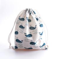 Tissu en coton Sac drawstring, impression, Portable & Résistant Vendu par PC