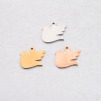 Stainless Steel Animal Pendants, Pigeon, polished Approx 1.7mm 