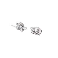 Sterling Silver Stud Earring, Argent sterling 925, Plaqué de couleur d'argent, bijoux de mode & pour femme Vendu par paire