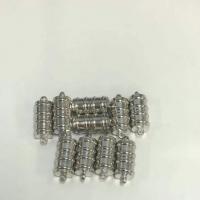 Messing Magnetverschluss, Silberfarbe, frei von Nickel, Blei & Kadmium, 20x8mm, verkauft von PC