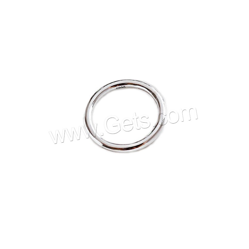 Bague en argent , Argent sterling 925, Plaqué d'argent, bijoux de mode & normes différentes pour le choix & pour femme, 2.6mm, Taille:4.5-9.5, Vendu par PC