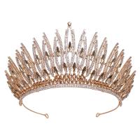 Bridal Tiaras, Zinc Alloy, plated, for woman & with rhinestone 