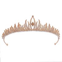 Bridal Tiaras, Zinc Alloy, plated, for woman & with rhinestone 