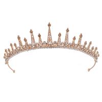 Bridal Tiaras, Zinc Alloy, plated, for woman & with rhinestone 