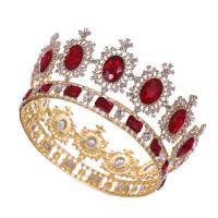 Bridal Tiaras, Zinc Alloy, plated, for woman & with rhinestone 