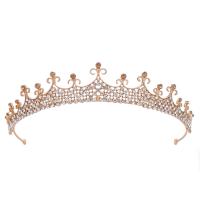 Bridal Tiaras, Zinc Alloy, plated, for woman & with rhinestone 