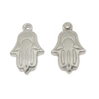 Stainless Steel Pendants, Hamsa, original color Approx 1.5mm 