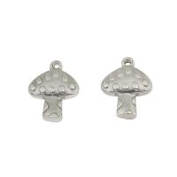 Stainless Steel Pendants, mushroom, original color Approx 1mm 