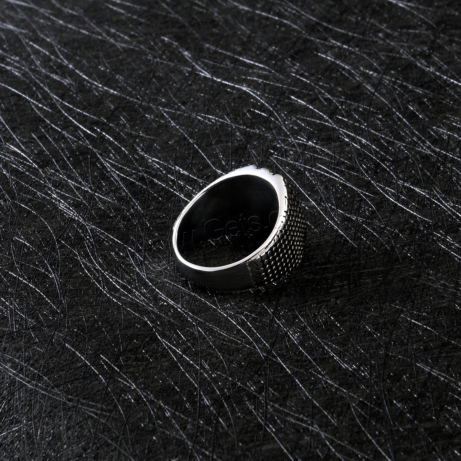 Titanium Steel Finger Ring, plated, fashion jewelry & punk style & different size for choice & for man, Sold By PC