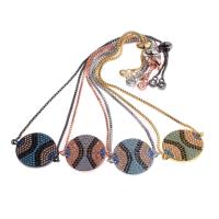 Circonita Aleación de zinc pulsera, con cúbica circonia, chapado, Ajustable & unisexo, más colores para la opción, 270mm, Vendido por Sarta